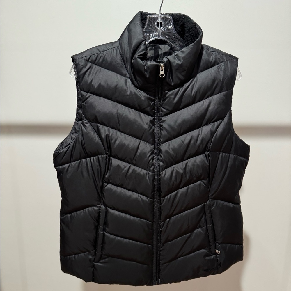 Eddie Bauer Black Goose Down Puffer Vest
